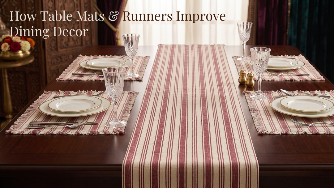 How Table Mats & Runners Improve Dining Decor — More Than Just a Pretty Table